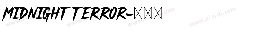 Midnight Terror字体转换